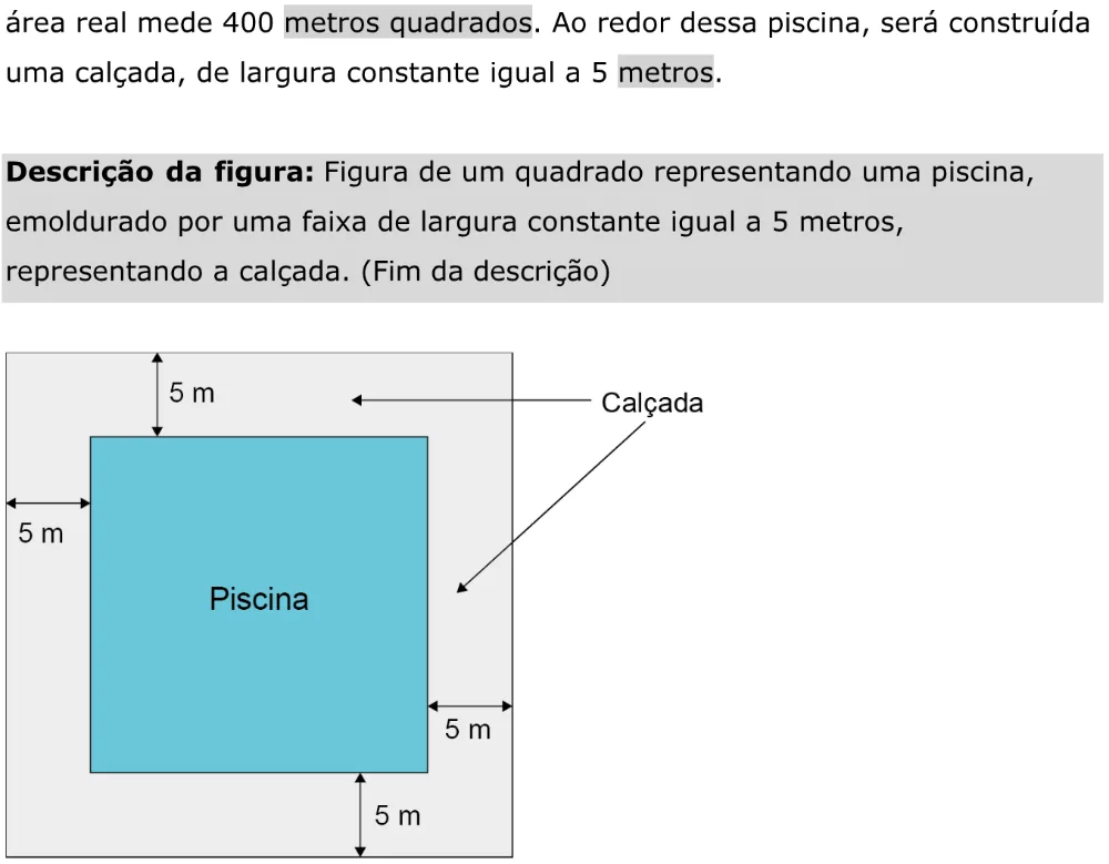 Trecho original com figura, tabela ou fórmula da questão 142 do ENEM 2023 - 2º Dia – Caderno 11 – Laranja (braile e ledor) – Aplicação Regular - Caderno 11 – Laranja – Leitor de tela (NVDA) - Matemática e suas Tecnologias.