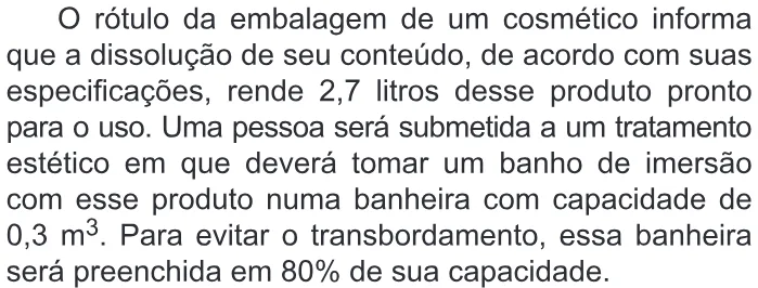 Trecho original com figura, tabela ou fórmula da questão 156 do ENEM 2019 - 2º Dia – Caderno 8 – Rosa – Aplicação Regular.