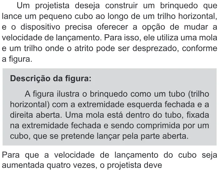 Trecho original com figura, tabela ou fórmula da questão 98 do ENEM 2018 - 2º Dia - Caderno 11 – Laranja (Braile e ledor) – Aplicação regular.