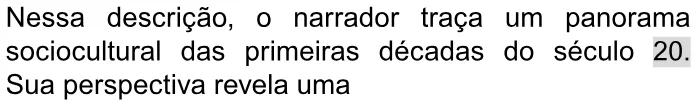 Trecho original com figura, tabela ou fórmula da questão 43 do ENEM 2023 - 1º Dia – Caderno 9 – Laranja (braile e ledor) – Reaplicação/PPL.