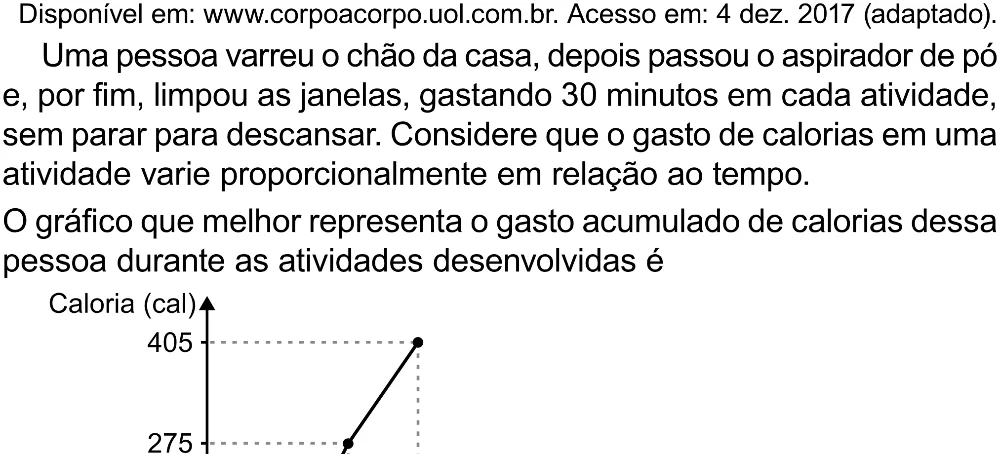 Trecho original com figura, tabela ou fórmula da questão 164 do ENEM 2023 - 2º Dia – Caderno 8 – Rosa (Superampliada) – Reaplicação/PPL.