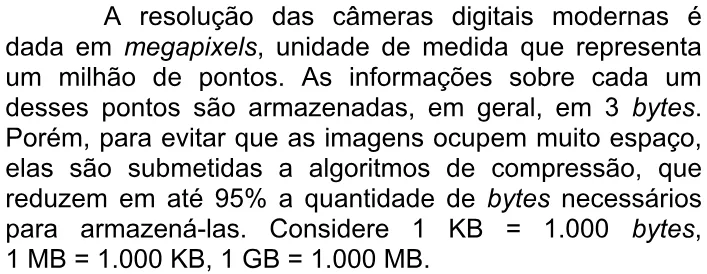 Trecho original com figura, tabela ou fórmula da questão 173 do ENEM 2009 - 2º Dia - Caderno 6 – Cinza - Ledor.