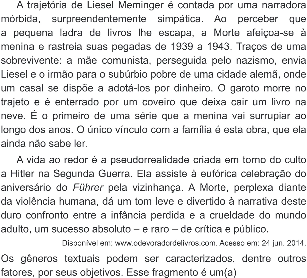 Trecho original com figura, tabela ou fórmula da questão 33 do ENEM 2018 - 1º Dia - Caderno 1 - Azul (Superampliada) – Aplicação regular.