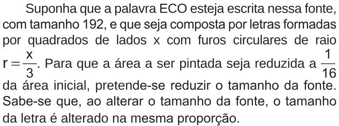Trecho original com figura, tabela ou fórmula da questão 177 do ENEM 2018 - 2º Dia - Caderno 5 - Amarelo – Aplicação regular.