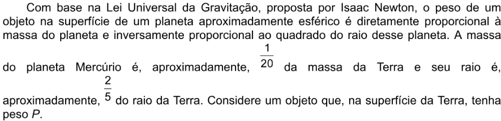 Trecho original com figura, tabela ou fórmula da questão 160 do ENEM 2020 - 2º Dia - Caderno 5 – Amarelo – Aplicação digital.
