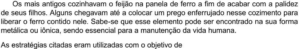 Trecho original com figura, tabela ou fórmula da questão 131 do ENEM 2023 - 2º Dia – Caderno 12 – Verde (Libras) – Aplicação Regular - (Ampliada).