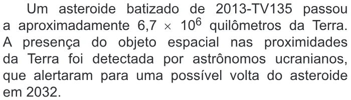 Trecho original com figura, tabela ou fórmula da questão 138 do ENEM 2019 - 2º Dia – Caderno 11 – Laranja – Reaplicação/PPL.