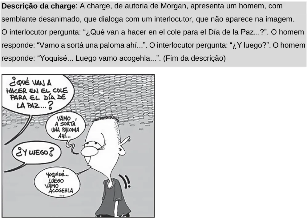 Trecho original com figura, tabela ou fórmula da questão 1 (espanhol) do ENEM 2025 - 1º Dia – Caderno 9 – Laranja (Braile e ledor) – Aplicação Regular - Leitor de tela (NVDA).