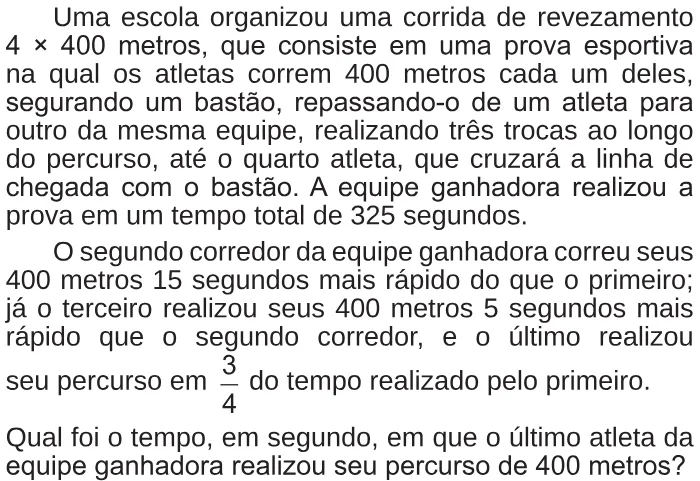 Trecho original com figura, tabela ou fórmula da questão 163 do ENEM 2017 - 2º Dia - Caderno 5 - Amarelo – Reaplicação/PPL.