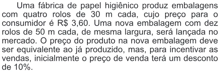 Trecho original com figura, tabela ou fórmula da questão 158 do ENEM 2017 - 2º Dia - Caderno 8 - Rosa – Reaplicação/PPL.