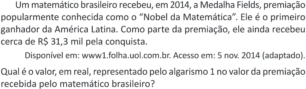 Trecho original com figura, tabela ou fórmula da questão 138 do ENEM 2025 - 2º Dia – Caderno 11 – Laranja (Braile e ledor) – Aplicação Regular - (Superampliada) - Belém, Ananindeua e Marituba.