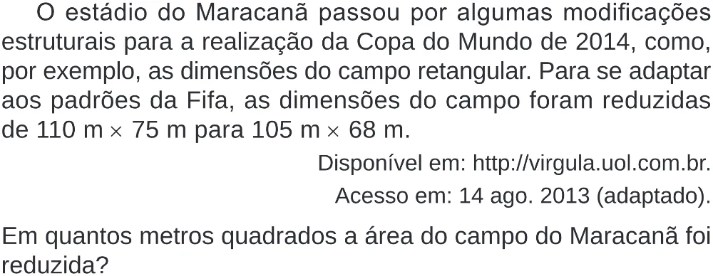 Trecho original com figura, tabela ou fórmula da questão 150 do ENEM 2024 - 2º Dia – Caderno 8 – Verde – Aplicação Regular - (Superampliada).