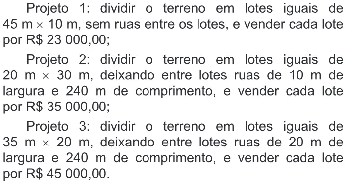 Trecho original com figura, tabela ou fórmula da questão 139 do ENEM 2018 - 2º Dia - Caderno 17 - Amarelo - Reaplicação/PPL.