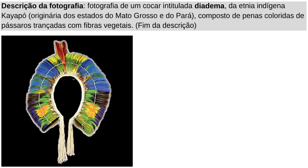 Trecho original com figura, tabela ou fórmula da questão 23 do ENEM 2024 - 1º Dia – Caderno 9 – Laranja (Braile e ledor) – Aplicação Regular - Leitor de tela (NVDA).