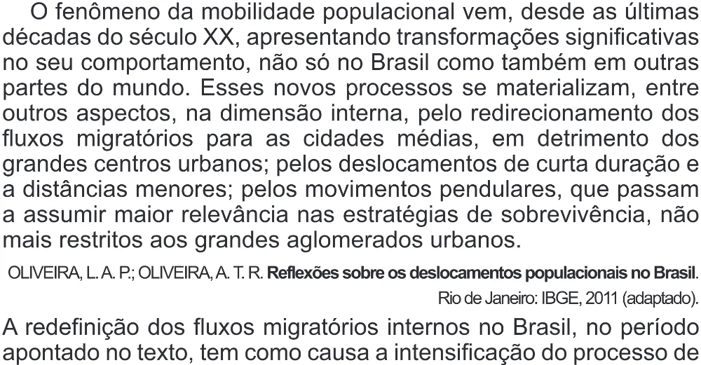 Trecho original com figura, tabela ou fórmula da questão 73 do ENEM 2017 - 1º Dia - Caderno 1 - Azul (Superampliada) – Aplicação regular.