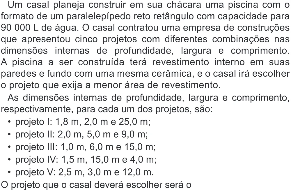 Trecho original com figura, tabela ou fórmula da questão 143 do ENEM 2022 - 2º Dia – Caderno 6 – Cinza (Superampliada) – Aplicação Regular.
