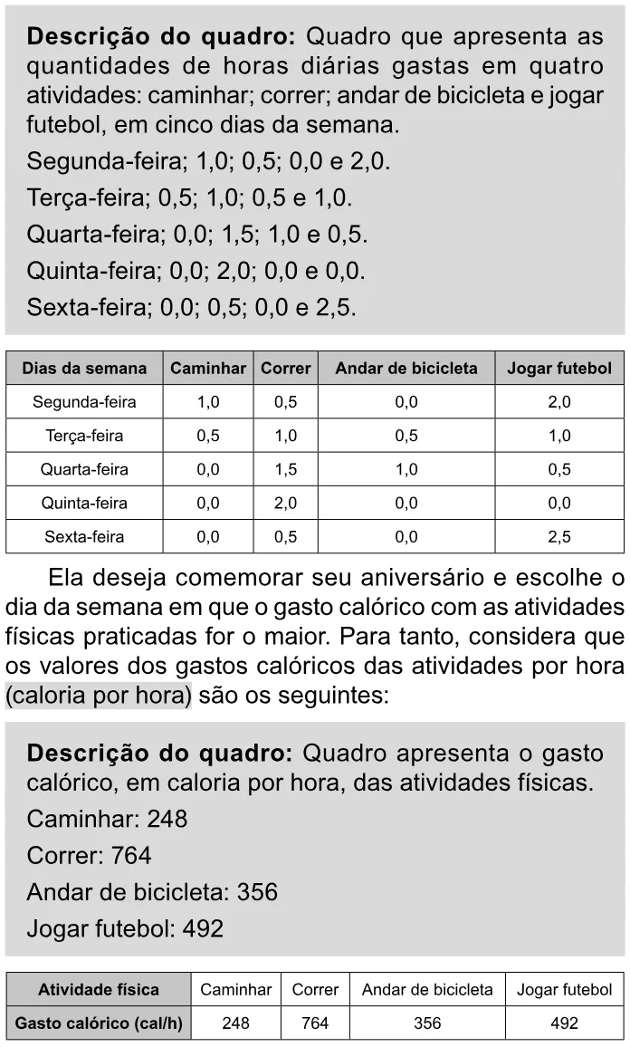 Trecho original com figura, tabela ou fórmula da questão 173 do ENEM 2023 - 2º Dia – Caderno 11 – Laranja (braile e ledor) – Aplicação Regular.
