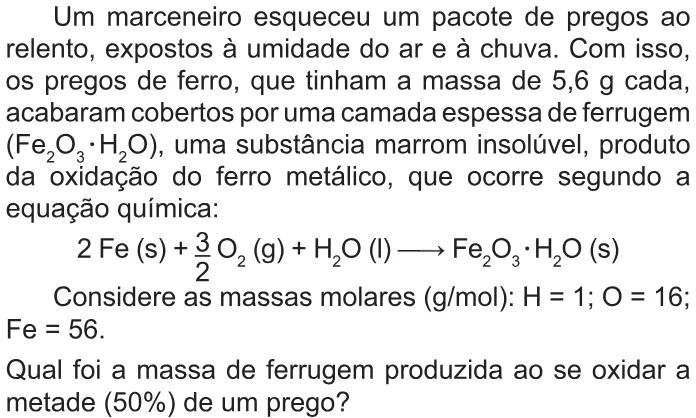Trecho original com figura, tabela ou fórmula da questão 124 do ENEM 2021 - 2º Dia – Caderno 8 – Rosa – Reaplicação/PPL/Segunda Oportunidade.