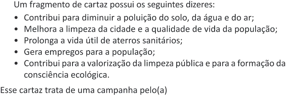 Trecho original com figura, tabela ou fórmula da questão 91 do ENEM 2025 - 2º Dia – Caderno 11 – Laranja (Braile e ledor) – Reaplicação - (Superampliada).