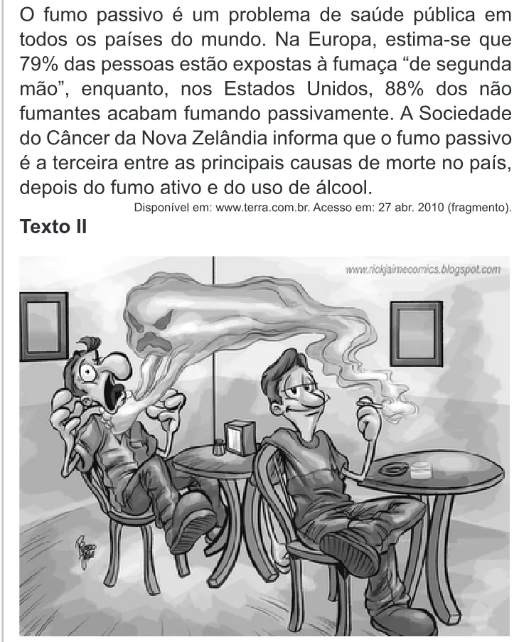 Trecho original com figura, tabela ou fórmula da questão 122 do ENEM 2010 - Dia 2 - Caderno 6 - Cinza – Aplicação regular.