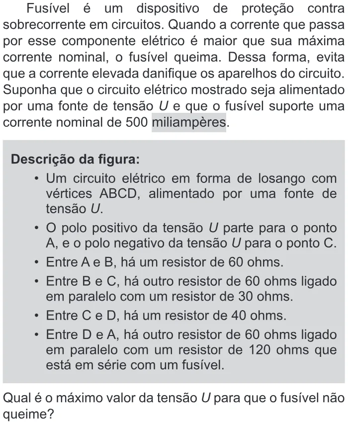Trecho original com figura, tabela ou fórmula da questão 111 do ENEM 2017 - 2º Dia - Caderno 11 – Laranja (Braile e ledor) – Aplicação regular.