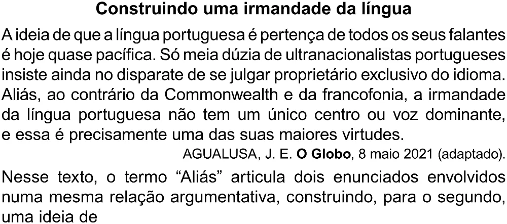 Trecho original com figura, tabela ou fórmula da questão 16 do ENEM 2023 - 1º Dia – Caderno 4 – Rosa (Superampliada) – Reaplicação/PPL.