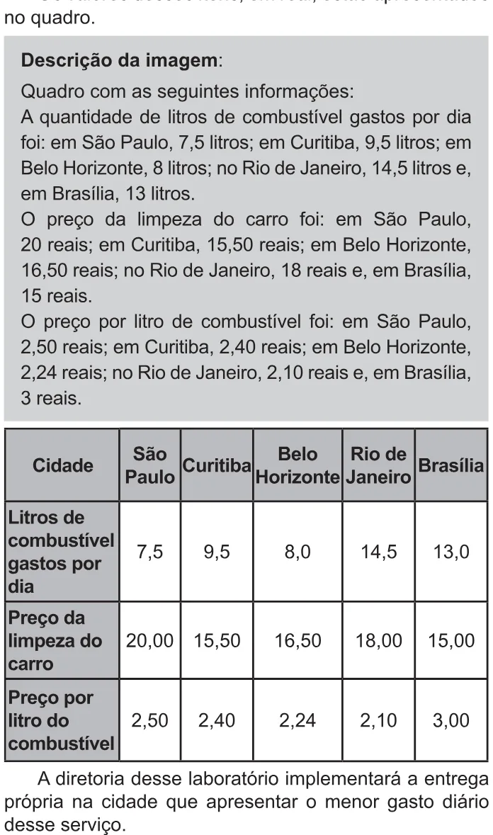 Trecho original com figura, tabela ou fórmula da questão 170 do ENEM 2021 - 2º Dia – Caderno 11 – Laranja (braile e ledor) – Reaplicação/PPL/Segunda Oportunidade.