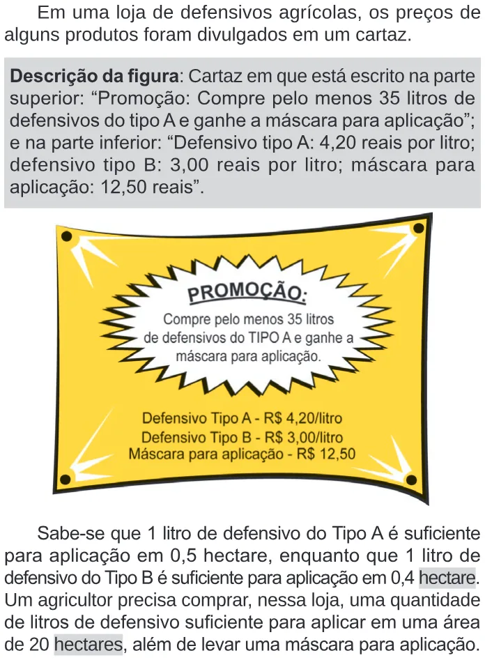 Trecho original com figura, tabela ou fórmula da questão 157 do ENEM 2024 - 2º Dia – Caderno 11 – Laranja (braile e ledor) – Aplicação Regular.