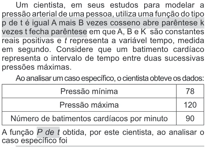 Trecho original com figura, tabela ou fórmula da questão 179 do ENEM 2017 - 2º Dia - Caderno 11 – Laranja (Braile e ledor) – Aplicação regular.