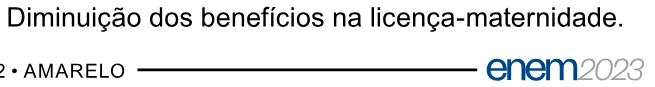 Alternativa E da questão 55 do ENEM 2023 - 1º Dia – Caderno 2 – Amarelo – Aplicação Regular.