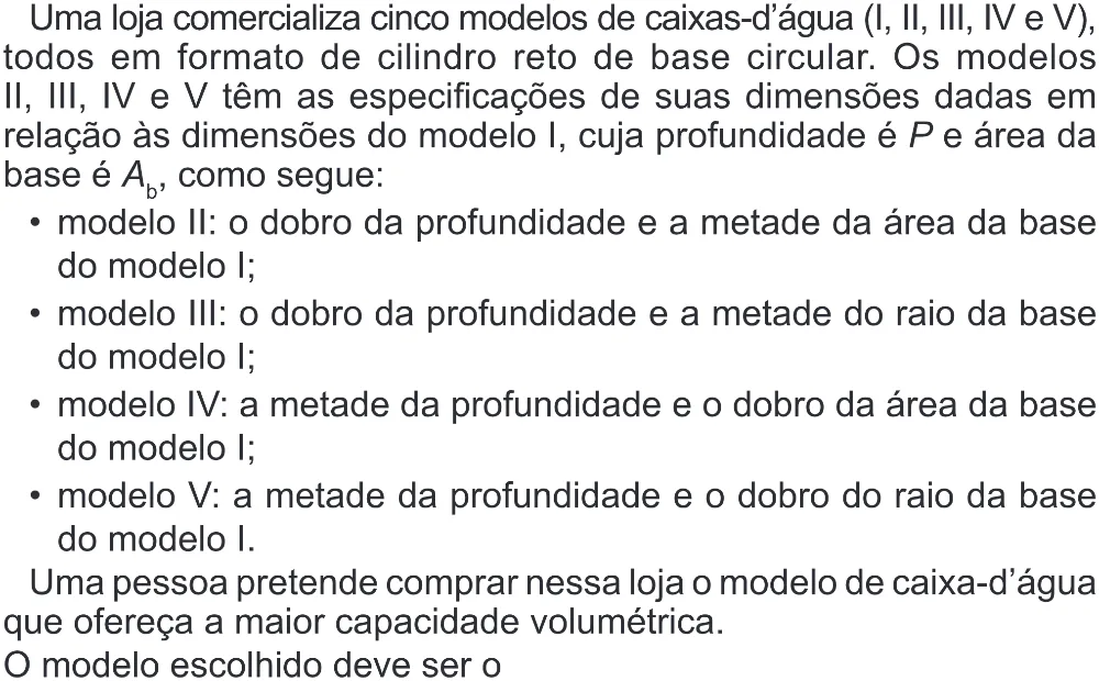 Trecho original com figura, tabela ou fórmula da questão 147 do ENEM 2022 - 2º Dia – Caderno 6 – Cinza (Superampliada) – Aplicação Regular.