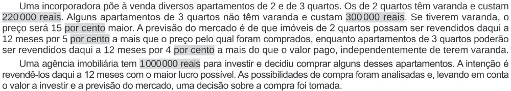 Trecho original com figura, tabela ou fórmula da questão 137 do ENEM 2024 - 2º Dia – Caderno 11 – Laranja (braile e ledor) – Reaplicação/PPL.