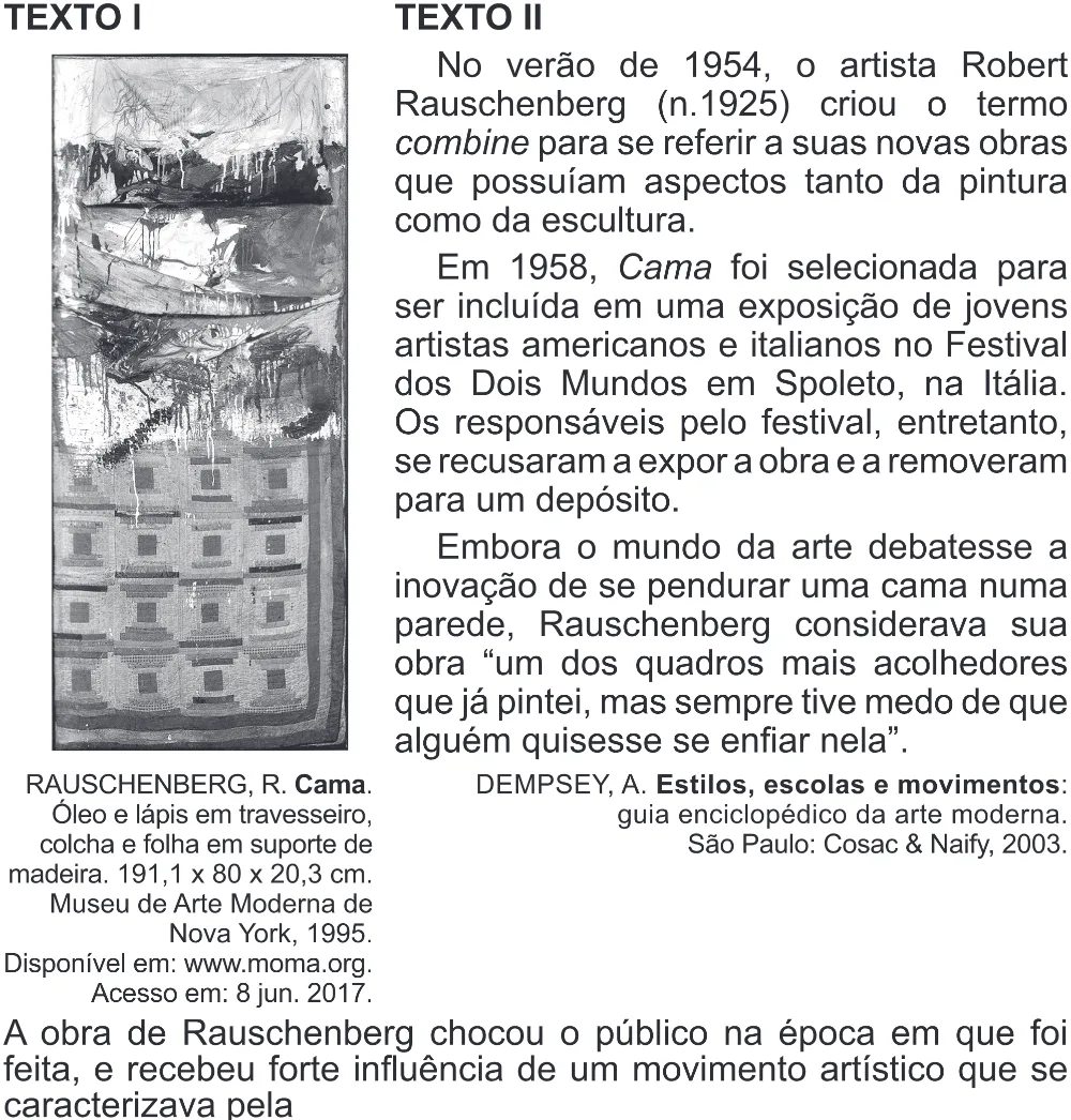 Trecho original com figura, tabela ou fórmula da questão 45 do ENEM 2017 - 1º Dia - Caderno 1 - Azul (Superampliada) – Aplicação regular.