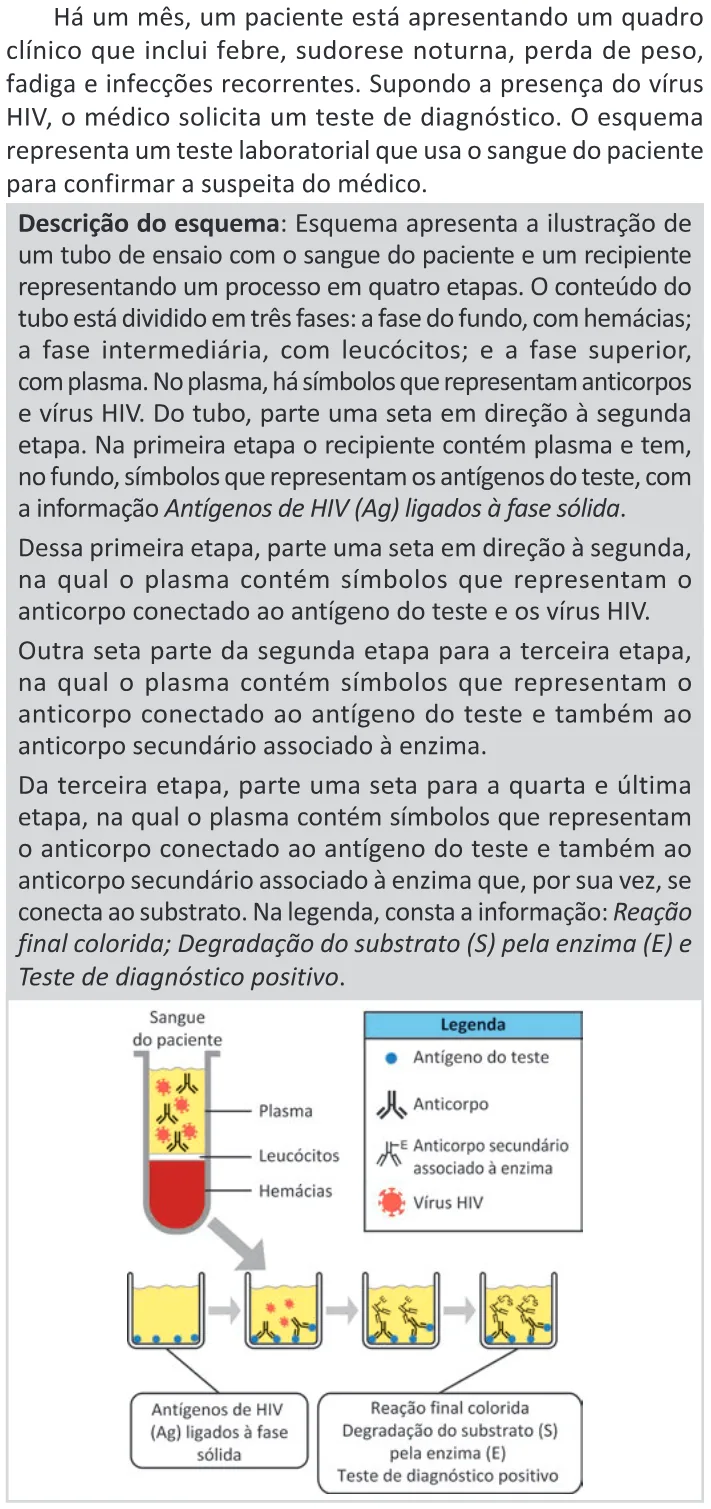 Trecho original com figura, tabela ou fórmula da questão 116 do ENEM 2025 - 2º Dia – Caderno 11 – Laranja (Braile e ledor) – Reaplicação - (Ledor).