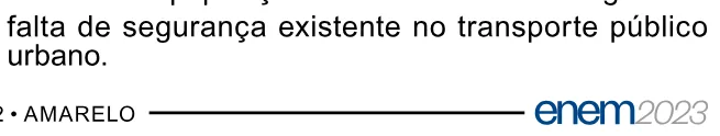 Alternativa E da questão 3 (espanhol) do ENEM 2023 - 1º Dia – Caderno 2 – Amarelo – Aplicação Regular.