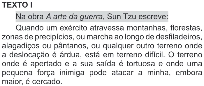 Trecho original com figura, tabela ou fórmula da questão 73 do ENEM 2018 - 1º Dia - Caderno 9 – Laranja (Braile e Ledor) – Aplicação regular.
