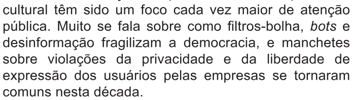 Trecho original com figura, tabela ou fórmula da questão 45 do ENEM 2021 - 1º Dia – Caderno 9 – Laranja (braile e ledor) – Reaplicação/PPL/Segunda Oportunidade.