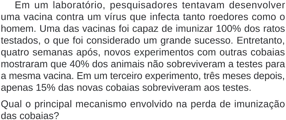 Trecho original com figura, tabela ou fórmula da questão 99 do ENEM 2024 - 2º Dia – Caderno 8 – Verde (Superampliada) – Reaplicação/PPL.