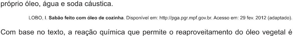 Trecho original com figura, tabela ou fórmula da questão 131 do ENEM 2021 - 2º Dia – Caderno 12 – Verde (Libras – Ampliada) – Aplicação Regular.