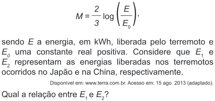 Trecho original com figura, tabela ou fórmula da questão 174 do ENEM 2016 - 2º Dia - Caderno 5 - Amarelo – Aplicação regular.