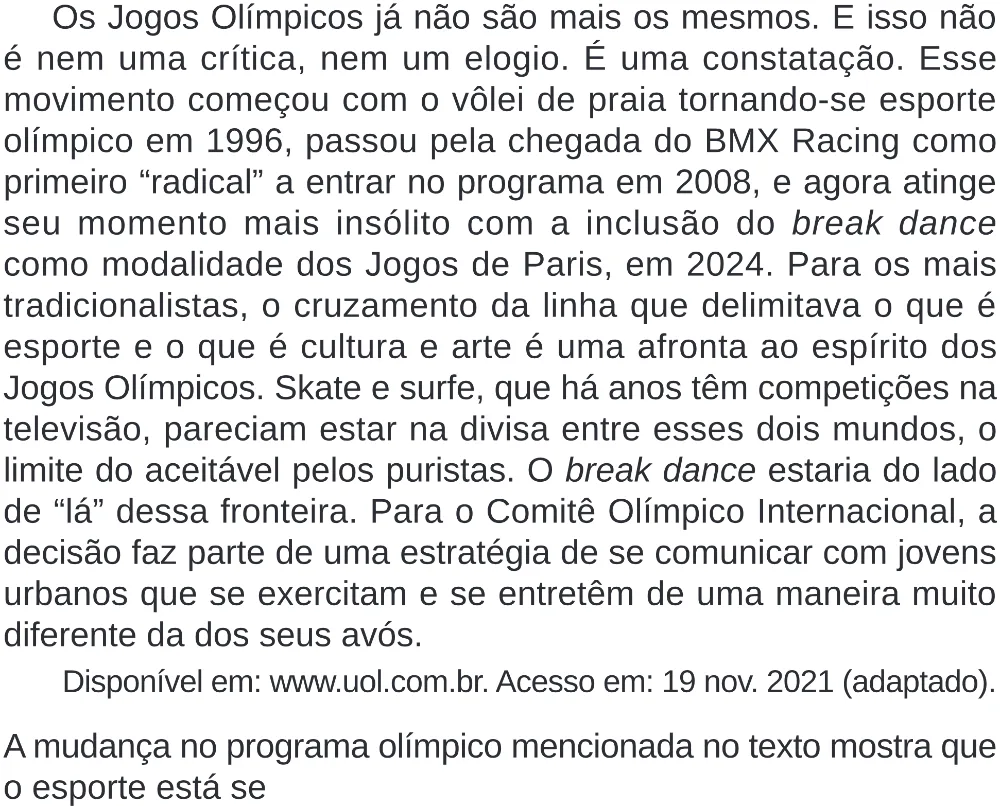 Trecho original com figura, tabela ou fórmula da questão 13 do ENEM 2024 - 1º Dia – Caderno 10 – Roxo (Libras) – Aplicação Regular - (Superampliada).