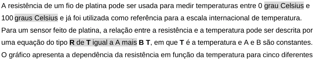 Trecho original com figura, tabela ou fórmula da questão 134 do ENEM 2025 - 2º Dia – Caderno 11 – Laranja (Braile e ledor) – Aplicação Regular - Leitor de tela (NVDA).