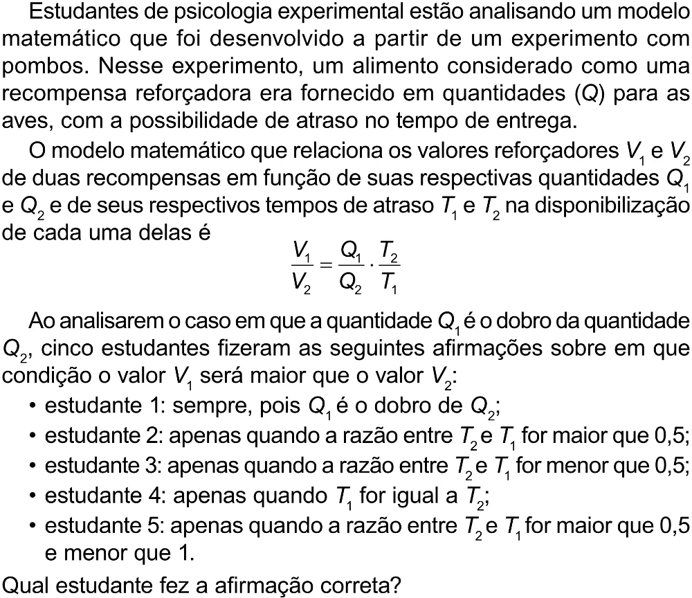 Trecho original com figura, tabela ou fórmula da questão 149 do ENEM 2023 - 2º Dia – Caderno 8 – Rosa (Superampliada) – Reaplicação/PPL.