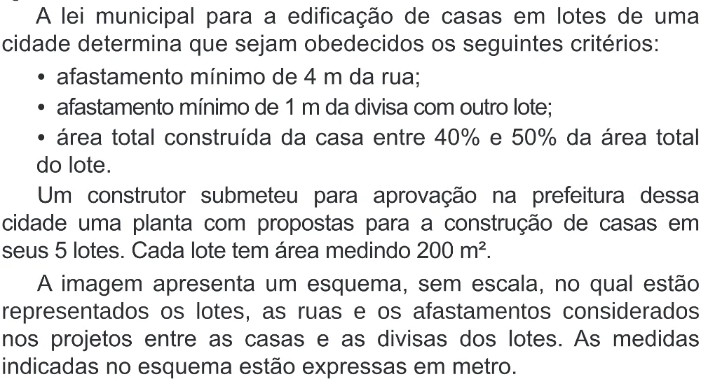 Trecho original com figura, tabela ou fórmula da questão 155 do ENEM 2020 - 2º Dia - Caderno 8 – Rosa (Superampliada) – Aplicação Regular.