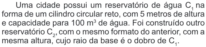 Trecho original com figura, tabela ou fórmula da questão 163 do ENEM 2011 - 2º Dia - Caderno 6 - Cinza – Reaplicação/PPL.