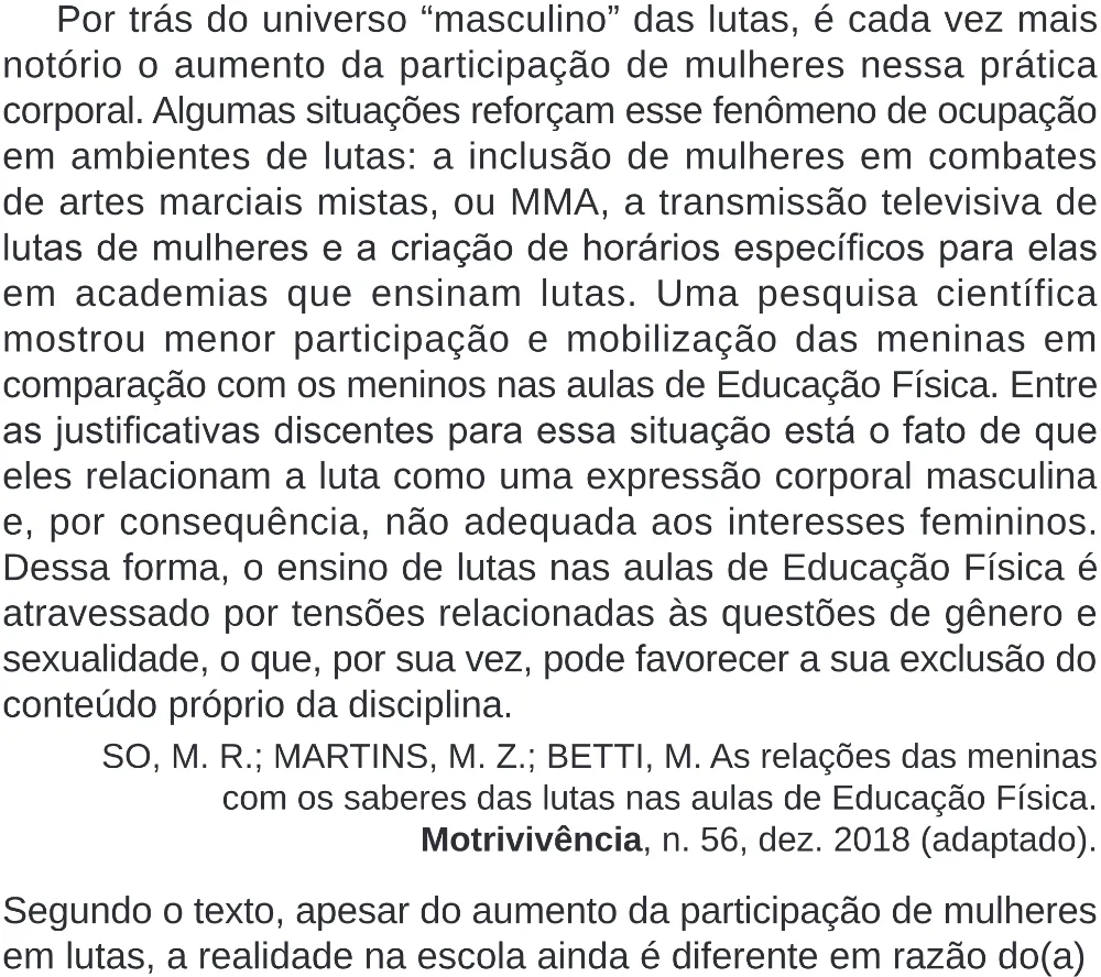 Trecho original com figura, tabela ou fórmula da questão 20 do ENEM 2024 - 1º Dia – Caderno 4 – Verde – Aplicação Regular - (Superampliada).