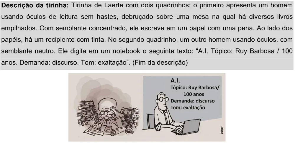 Trecho original com figura, tabela ou fórmula da questão 12 do ENEM 2025 - 1º Dia – Caderno 9 – Laranja (Braile e ledor) – Aplicação Regular - Leitor de tela (NVDA) - Belém, Ananindeua e Marituba.