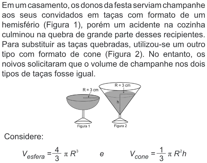 Trecho original com figura, tabela ou fórmula da questão 168 do ENEM 2010 - Dia 2 - Caderno 7 - Azul – Aplicação regular.