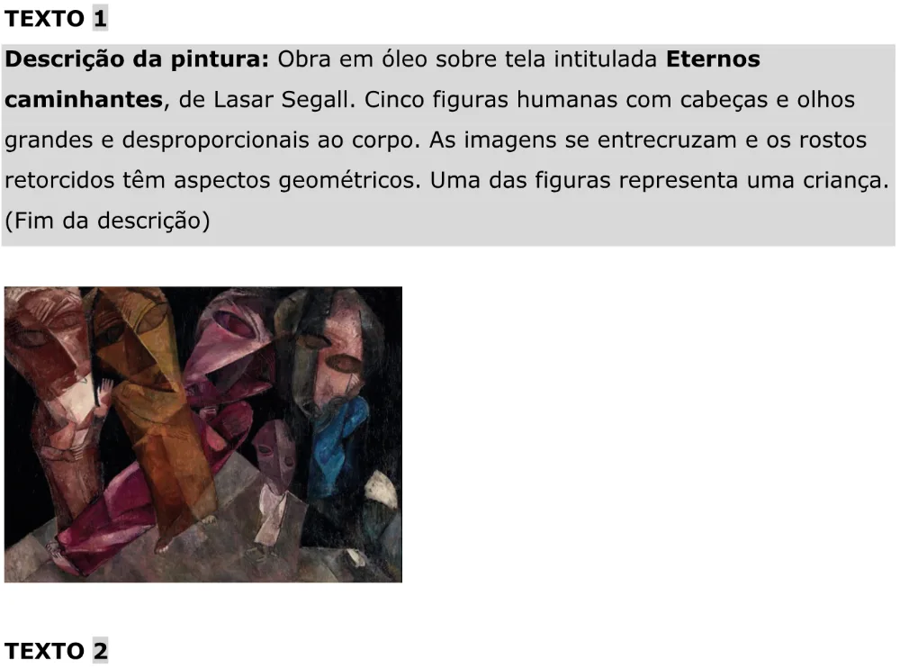 Trecho original com figura, tabela ou fórmula da questão 18 do ENEM 2023 - 1º Dia – Caderno 9 – Laranja (Braile e ledor) – Aplicação Regular - Caderno 9 – Laranja – Leitor de tela (NVDA) - Linguagens, Códigos e suas Tecnologias e Redação.