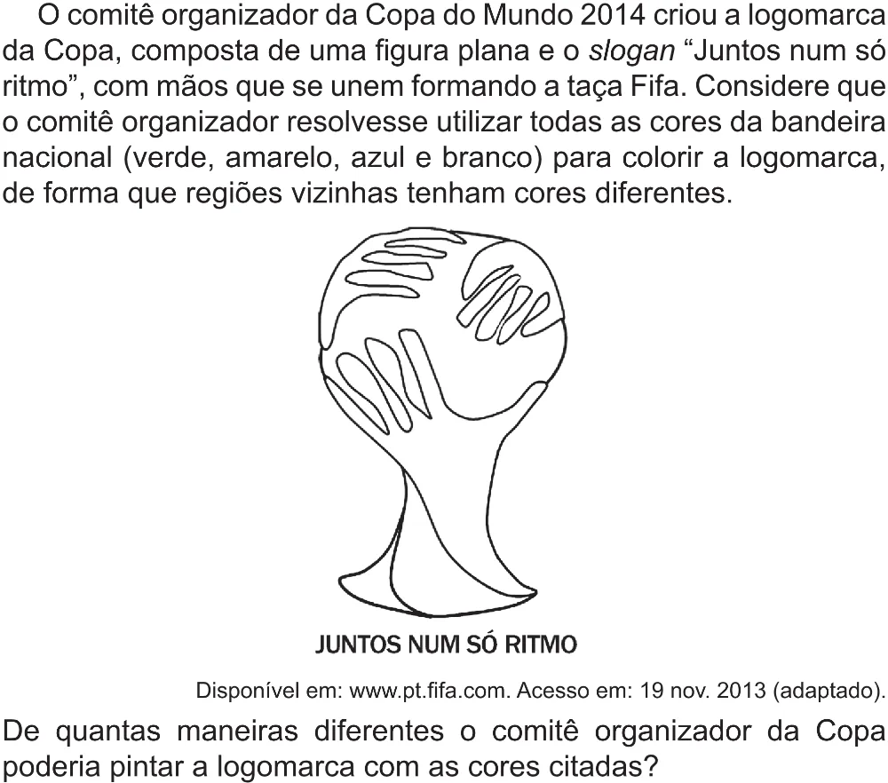 Trecho original com figura, tabela ou fórmula da questão 167 do ENEM 2017 - 2º Dia - Caderno 5 – Amarelo (Superampliada) – Aplicação regular.